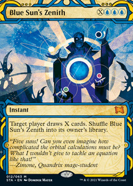 Blue Sun's Zenith (Foil Etched) [Strixhaven: School of Mages Mystical Archive] | Dragon's Lair Comics and Fantasy Houston TX