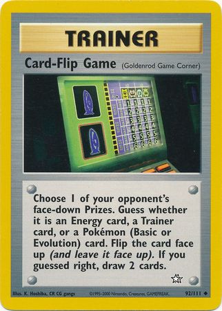 Card-Flip Game (92/111) [Neo Genesis Unlimited] | Dragon's Lair Comics and Fantasy Houston TX