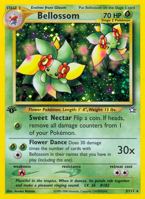 Bellossom (3/111) [Neo Genesis 1st Edition] | Dragon's Lair Comics and Fantasy Houston TX