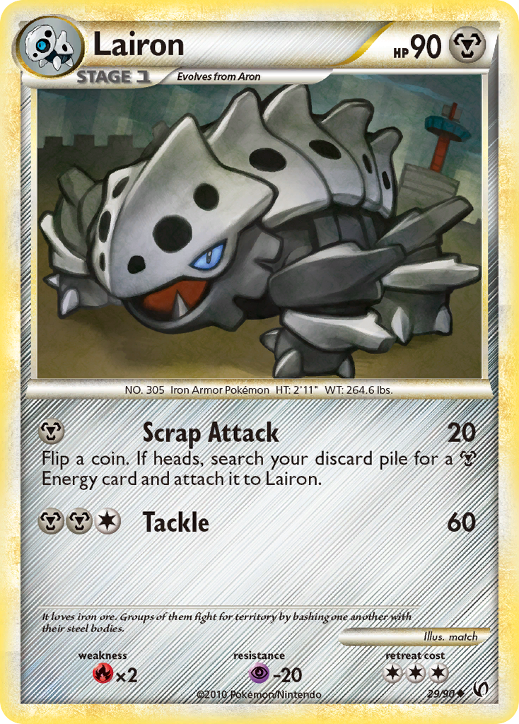 Lairon (29/90) [HeartGold & SoulSilver: Undaunted] | Dragon's Lair Comics and Fantasy Houston TX