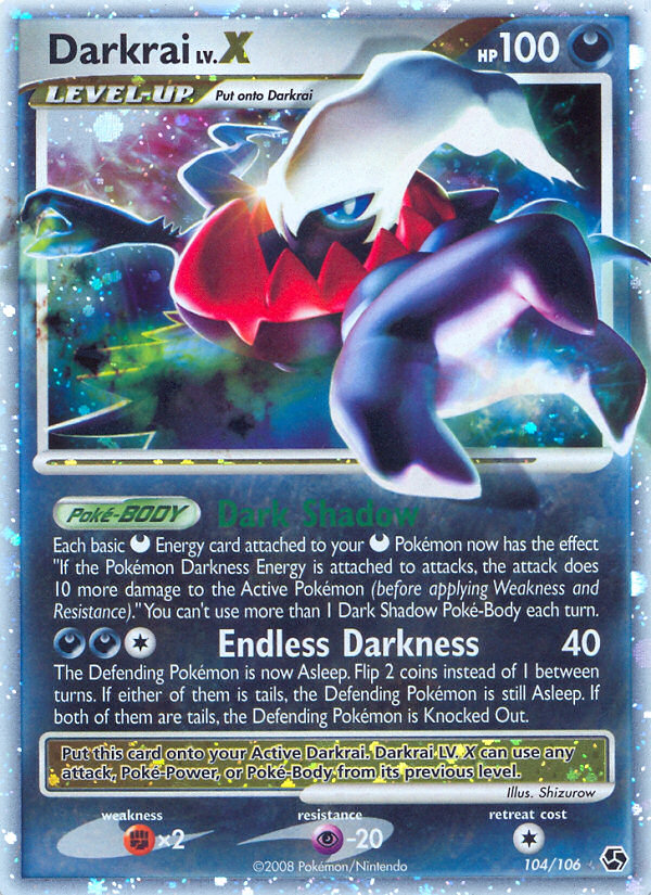 Darkrai LV.X (104/106) [Diamond & Pearl: Great Encounters] | Dragon's Lair Comics and Fantasy Houston TX