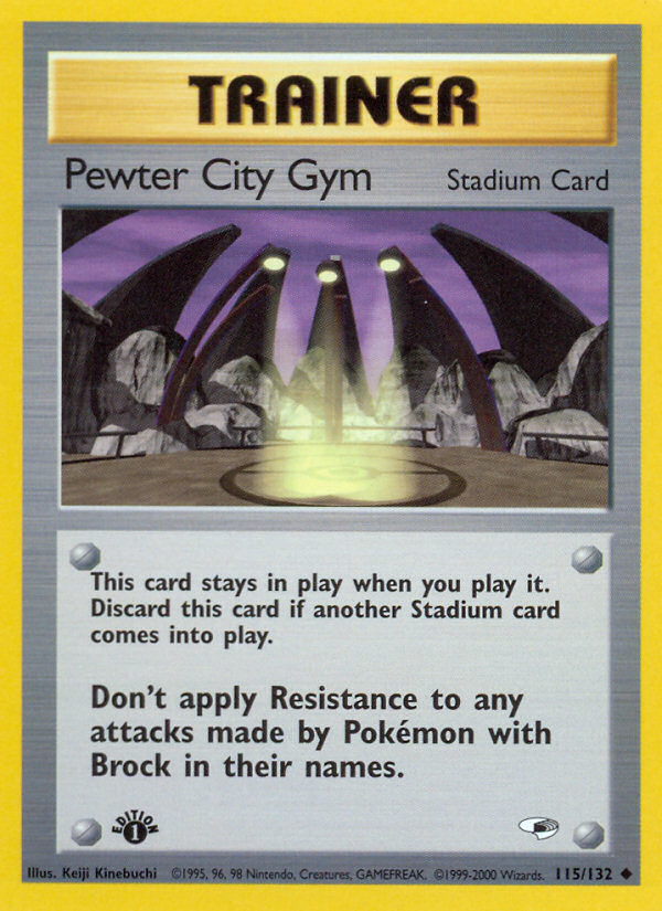 Pewter City Gym (115/132) [Gym Heroes 1st Edition] | Dragon's Lair Comics and Fantasy Houston TX