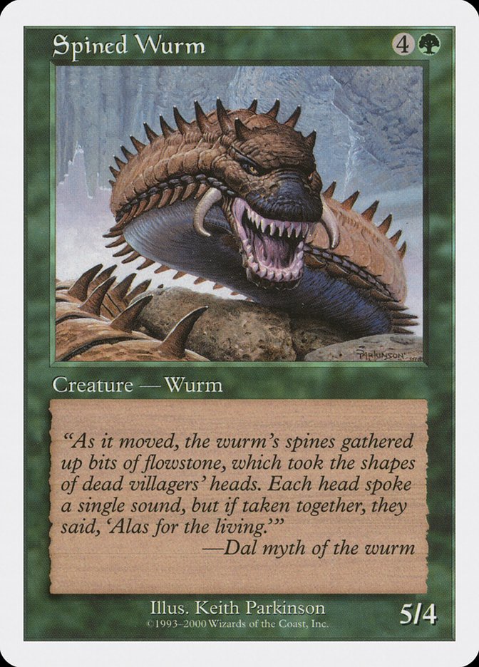 Spined Wurm [Media Promos] | Dragon's Lair Comics and Fantasy Houston TX