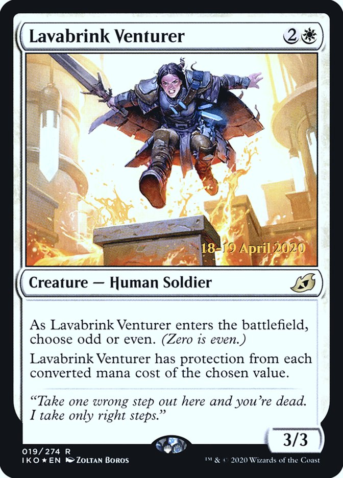 Lavabrink Venturer [Ikoria: Lair of Behemoths Prerelease Promos] | Dragon's Lair Comics and Fantasy Houston TX