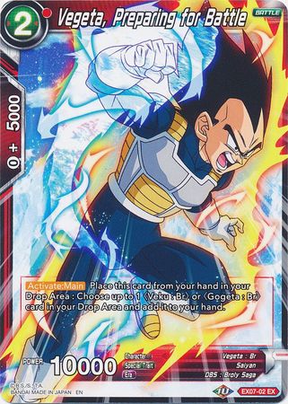 Vegeta, Preparing for Battle (EX07-02) [Magnificent Collection Fusion Hero] | Dragon's Lair Comics and Fantasy Houston TX