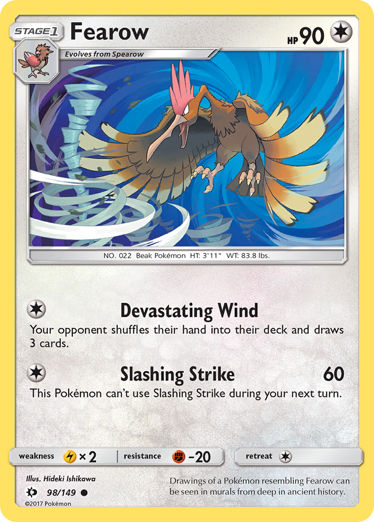 Fearow (98/149) [Sun & Moon: Base Set] | Dragon's Lair Comics and Fantasy Houston TX