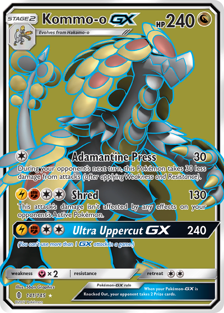 Kommo-o GX (141/145) [Sun & Moon: Guardians Rising] | Dragon's Lair Comics and Fantasy Houston TX