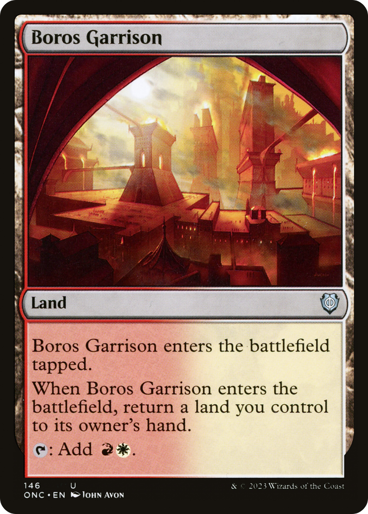 Boros Garrison [Phyrexia: All Will Be One Commander] | Dragon's Lair Comics and Fantasy Houston TX