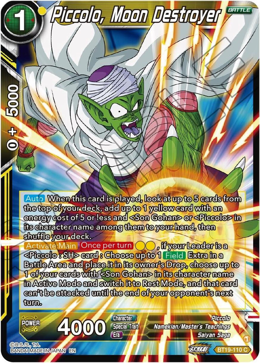 Piccolo, Moon Destroyer (BT19-110) [Fighter's Ambition] | Dragon's Lair Comics and Fantasy Houston TX