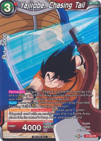 Yajirobe, Chasing Tail (Shop Tournament: Assault of Saiyans) (P-126) [Promotion Cards] | Dragon's Lair Comics and Fantasy Houston TX