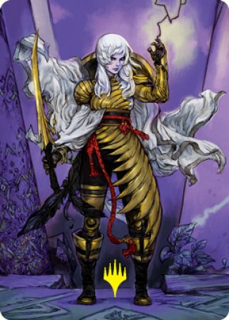 The Wandering Emperor 1 Art Card (Gold-Stamped Signature) [Kamigawa: Neon Dynasty Art Series] | Dragon's Lair Comics and Fantasy Houston TX