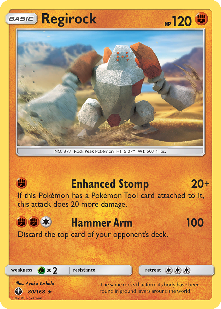 Regirock (80/168) [Sun & Moon: Celestial Storm] | Dragon's Lair Comics and Fantasy Houston TX