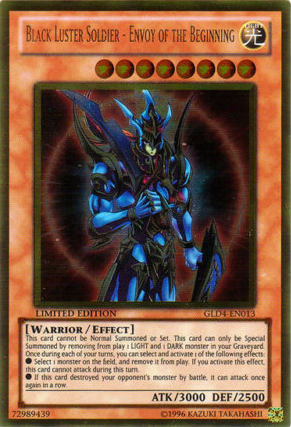 Black Luster Soldier - Envoy of the Beginning [GLD4-EN013] Gold Rare | Dragon's Lair Comics and Fantasy Houston TX