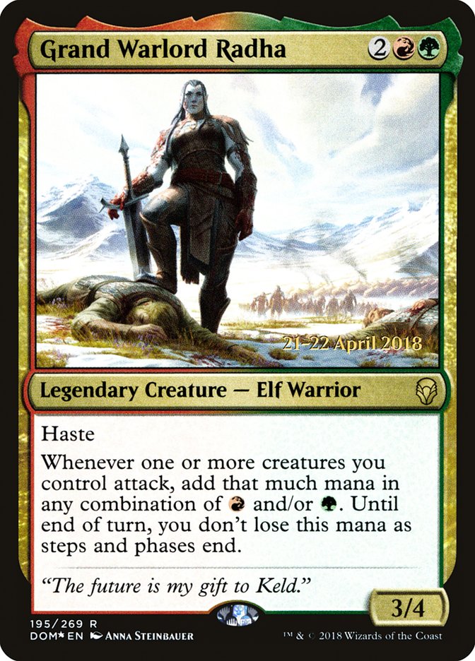 Grand Warlord Radha [Dominaria Prerelease Promos] | Dragon's Lair Comics and Fantasy Houston TX