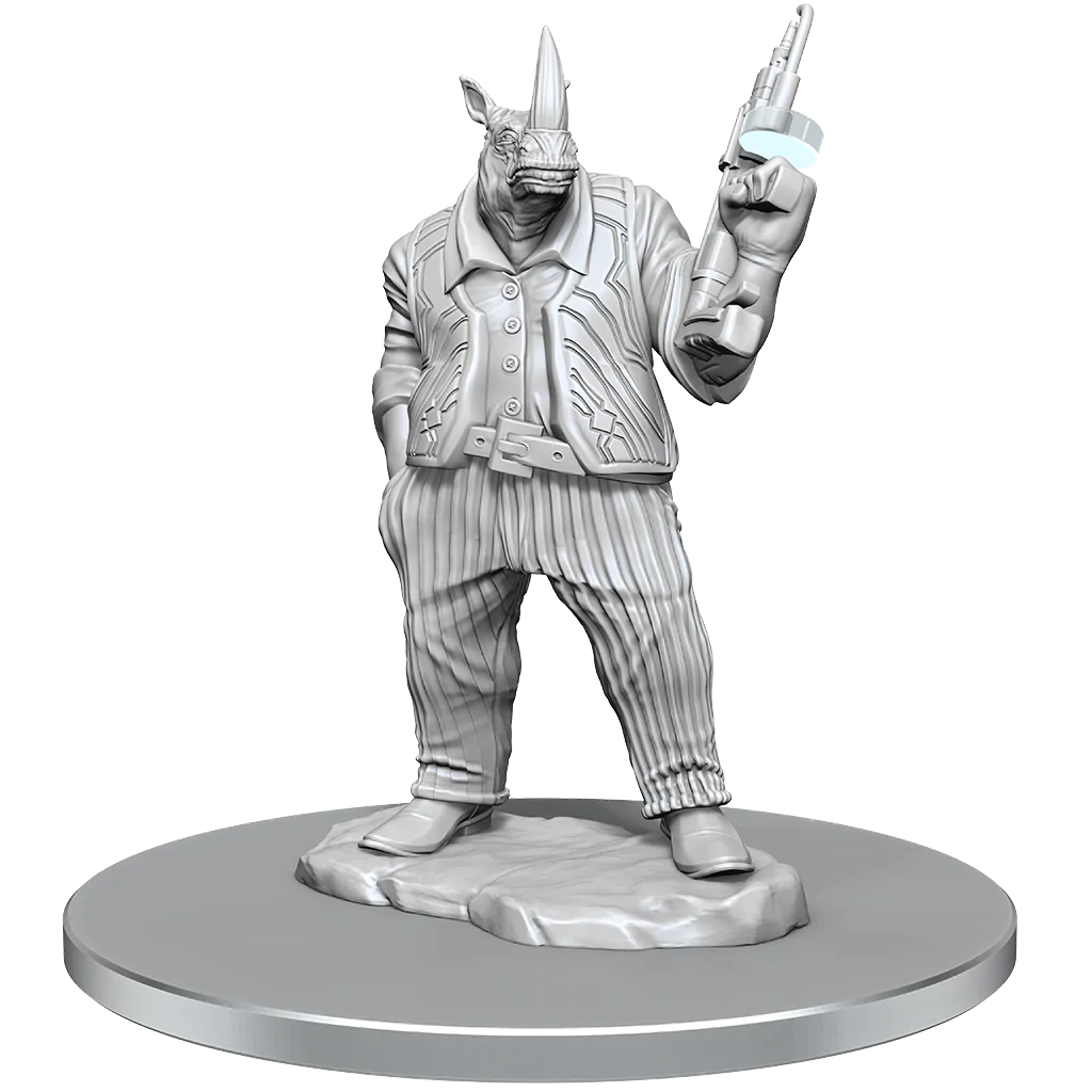 Wizkids Magic the Gathering Unpainted Miniatures: Freelance Muscle and Rhox Pummeler | Dragon's Lair Comics and Fantasy Houston TX