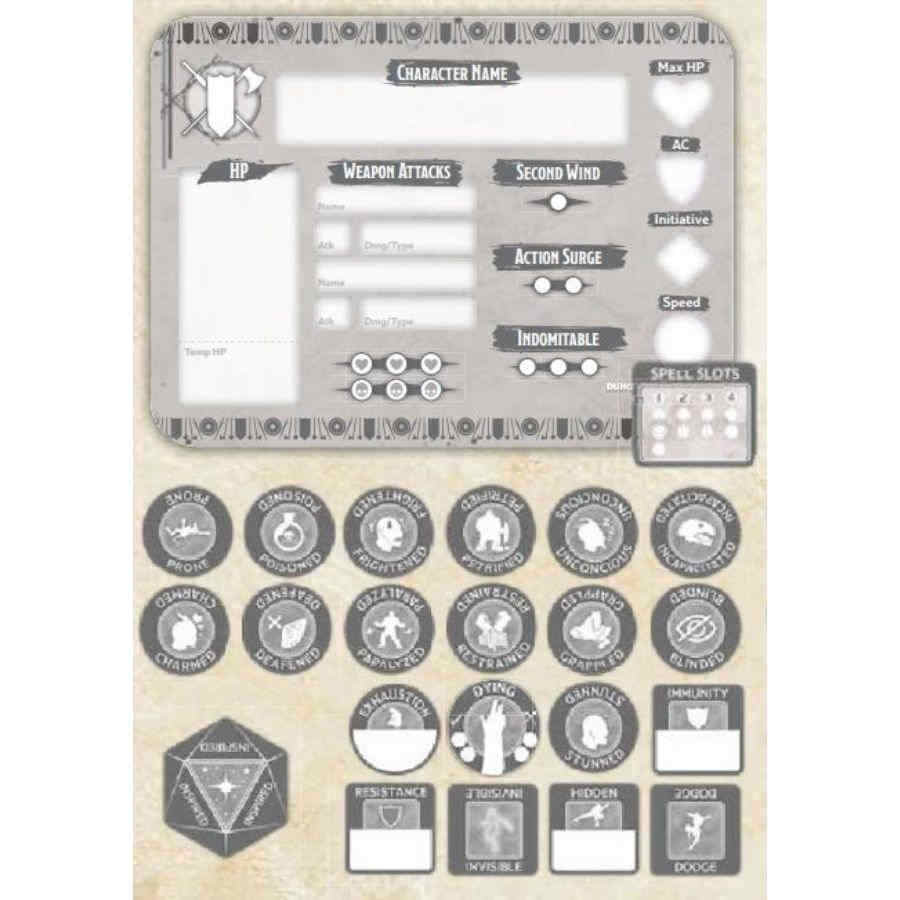 Dungeons and Dragons Fighter Token Set | Dragon's Lair Comics and Fantasy Houston TX