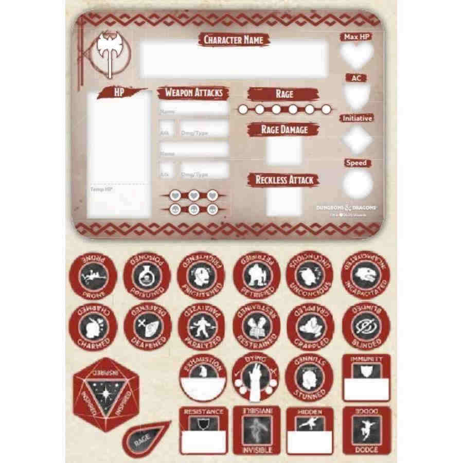 Dungeons and Dragons Barbarian Token Set | Dragon's Lair Comics and Fantasy Houston TX