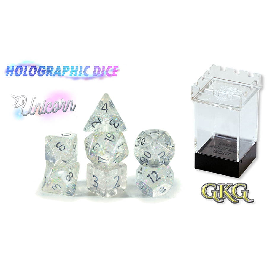 Gate Keeper Games Holographic Dice: Unicorn | Dragon's Lair Comics and Fantasy Houston TX