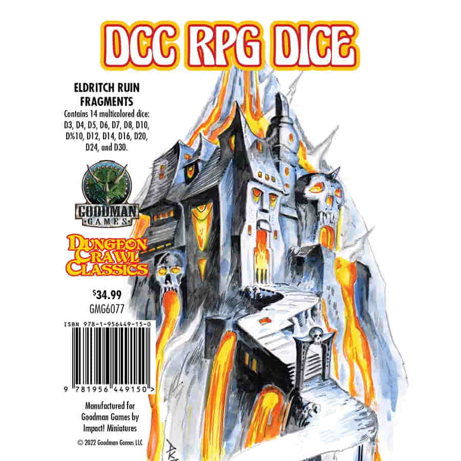 Dungeon Crawl Classic: Eldritch Ruin Dice Poly Set | Dragon's Lair Comics and Fantasy Houston TX