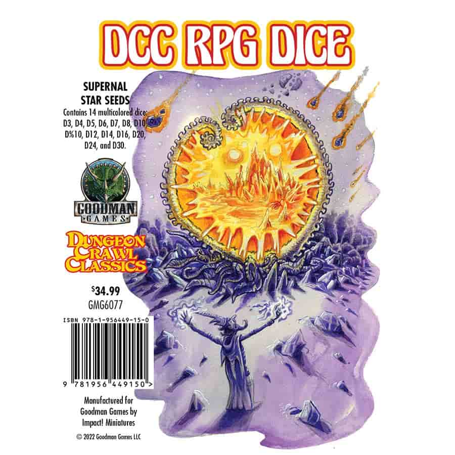 Dungeon Crawl Classic: Supernatural Star Seeds Dice Poly Set | Dragon's Lair Comics and Fantasy Houston TX