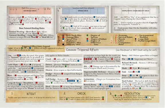 Outbreak: Undead Second Edition RPG Player Reference Mat | Dragon's Lair Comics and Fantasy Houston TX