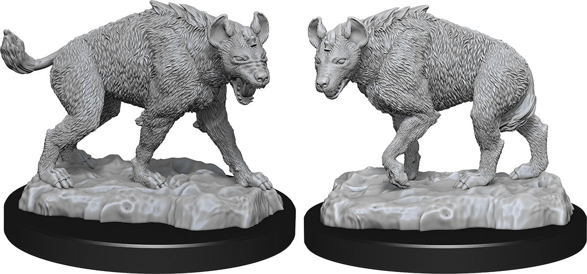 WizKids Deep Cuts Unpainted Miniatures: W14 Hyenas | Dragon's Lair Comics and Fantasy Houston TX