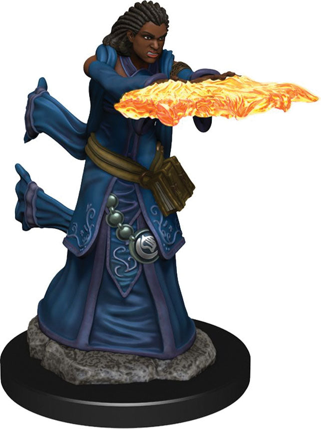 Wizkids  Dungeons and Dragons Fantasy Miniatures: Icons of the Realms Premium Figures W5 Human Wizard Female | Dragon's Lair Comics and Fantasy Houston TX