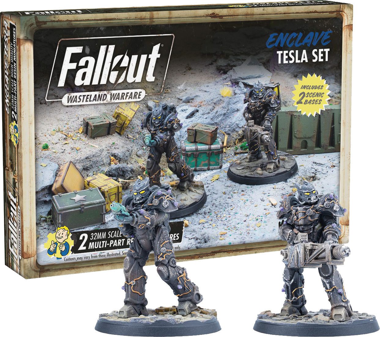 Fallout Wasteland Warfare: Enclave Tesla Set | Dragon's Lair Comics and Fantasy Houston TX