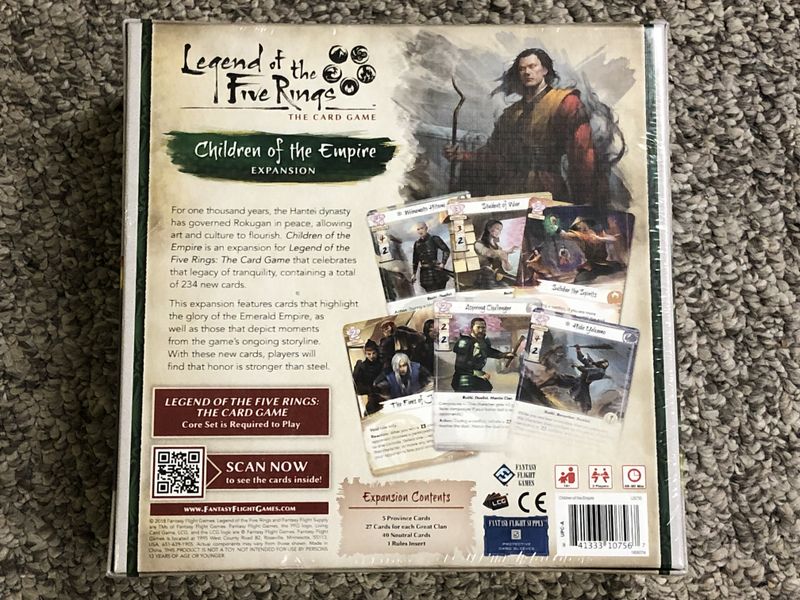 Legend of the Five Rings: The Card Game – Children of the Empire Expansion | Dragon's Lair Comics and Fantasy Houston TX