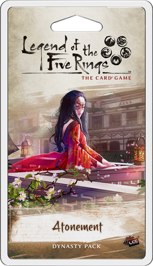 Legend of the Five Rings LCG Atonement Chapter Pack | Dragon's Lair Comics and Fantasy Houston TX