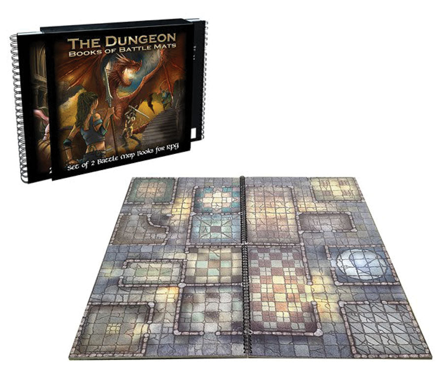 Battle Mats: Dungeon Book of Battle Mats | Dragon's Lair Comics and Fantasy Houston TX