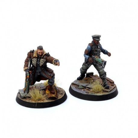 Fallout Wasteland Warfare: Brotherhood of Steel Elder Maxon and Captain Kells | Dragon's Lair Comics and Fantasy Houston TX