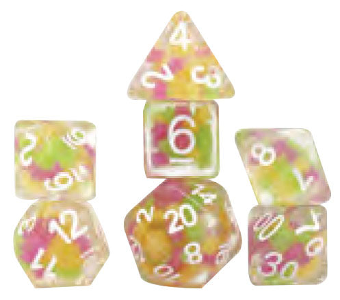 Sirius Dice Poly 7: Melon Ball Glowworm | Dragon's Lair Comics and Fantasy Houston TX