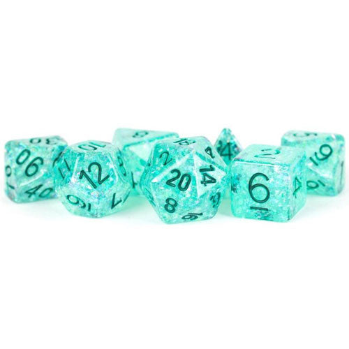 MDG Flash Dice Teal Poly 7 Set | Dragon's Lair Comics and Fantasy Houston TX