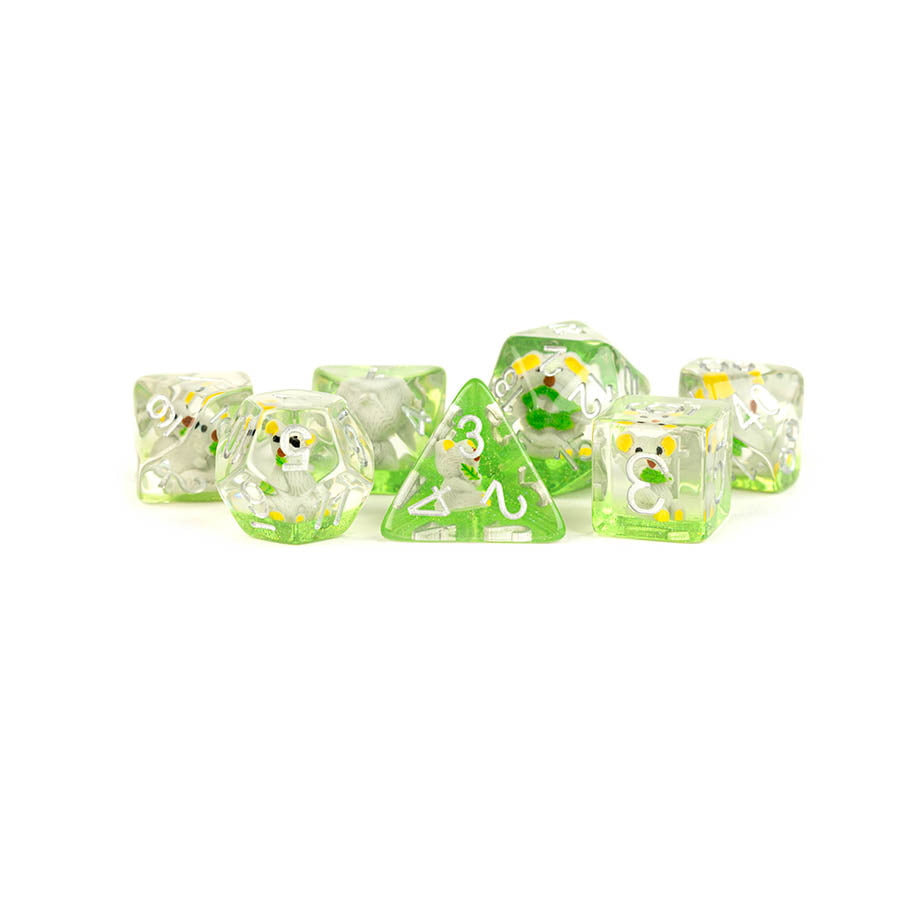 MDG 16mm Resin Poly Dice Set: Koala Dice | Dragon's Lair Comics and Fantasy Houston TX