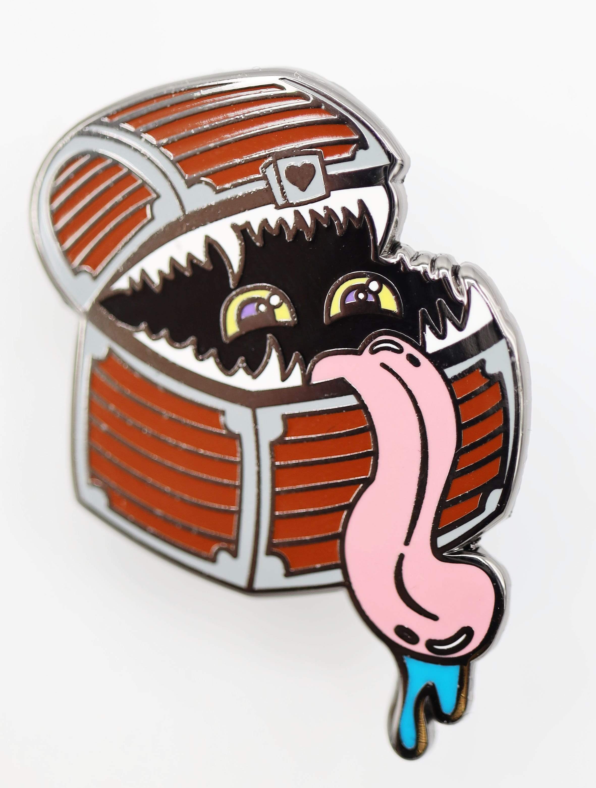 Foam Brain Pin: Monster Index Mimic | Dragon's Lair Comics and Fantasy Houston TX