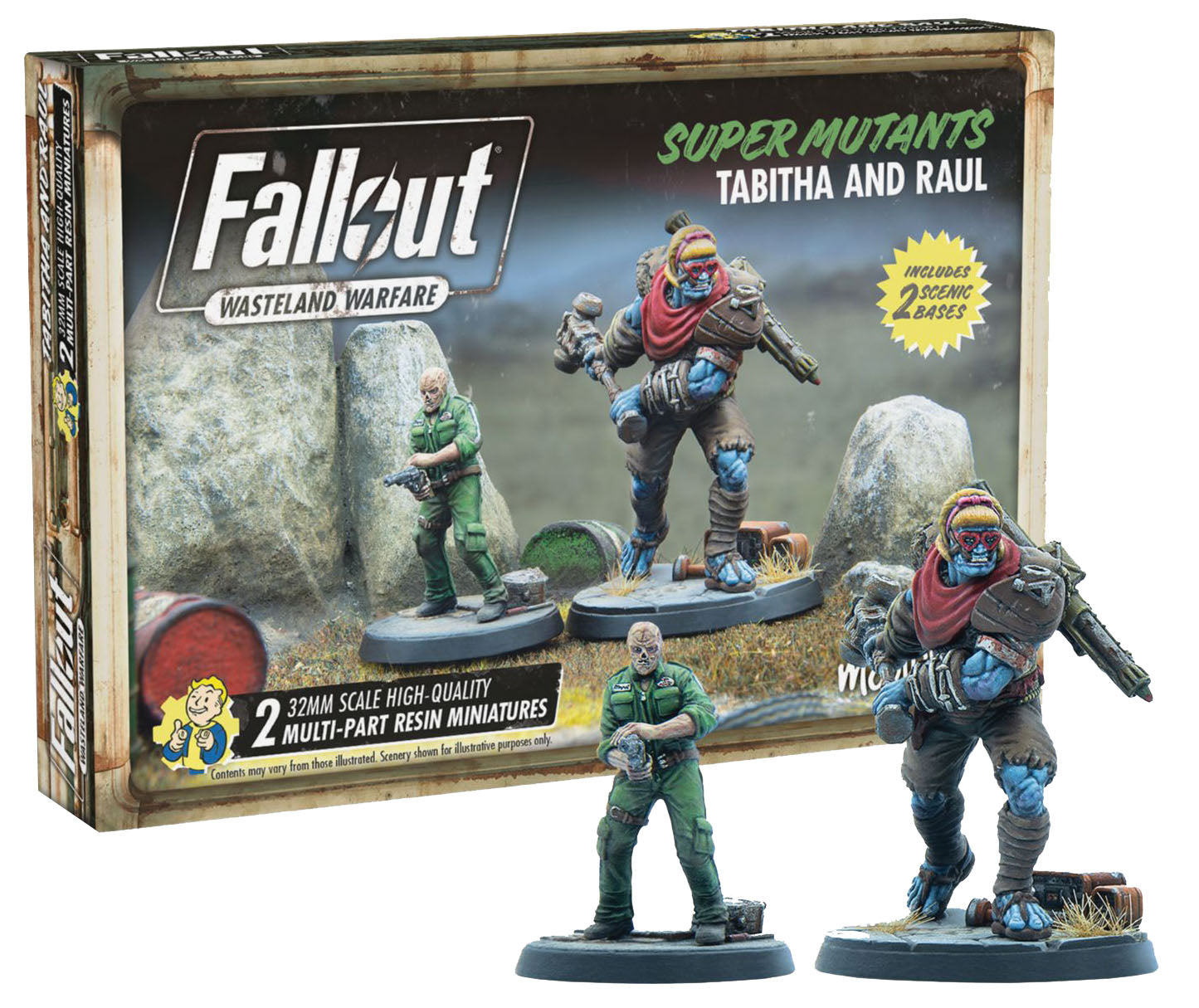 Fallout: Wasteland Warfare - Super Mutants Tabitha and Raul | Dragon's Lair Comics and Fantasy Houston TX