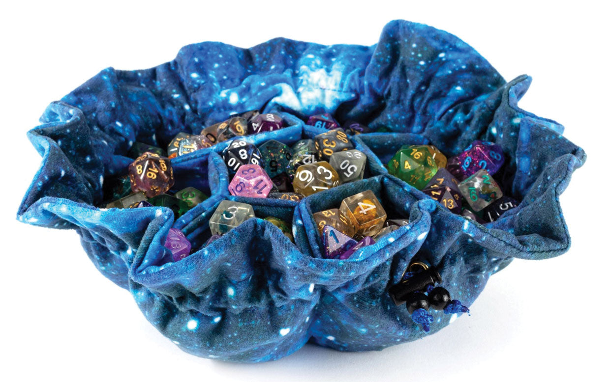 MDG Velvet Compartment Dice Bag with Pockets: Galaxy | Dragon's Lair Comics and Fantasy Houston TX