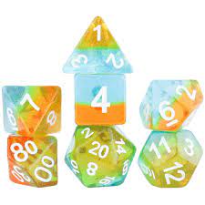 Sirius Dice Celestial: Ocean Dusk Poly 7 Set | Dragon's Lair Comics and Fantasy Houston TX