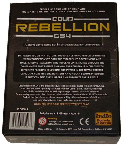 Coup Rebellion G54 | Dragon's Lair Comics and Fantasy Houston TX