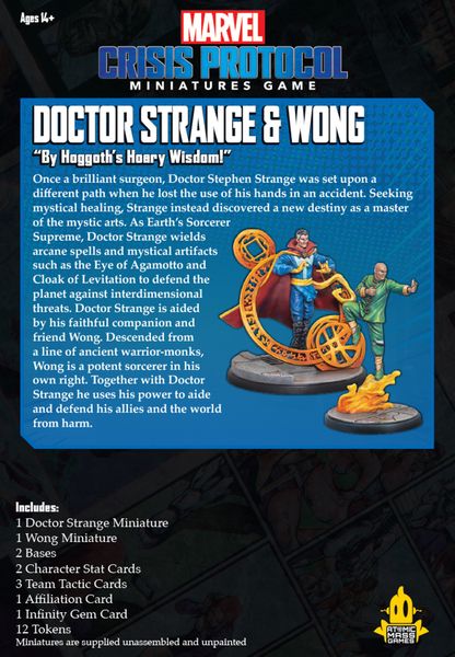 Marvel Crisis Protocol: Doctor Strange and Wong | Dragon's Lair Comics and Fantasy Houston TX