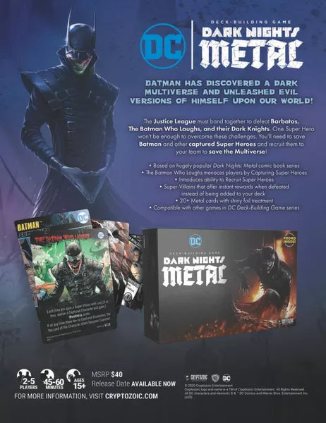 CL DC Comics Deck-Building Game Dark Nights Metal | Dragon's Lair Comics and Fantasy Houston TX