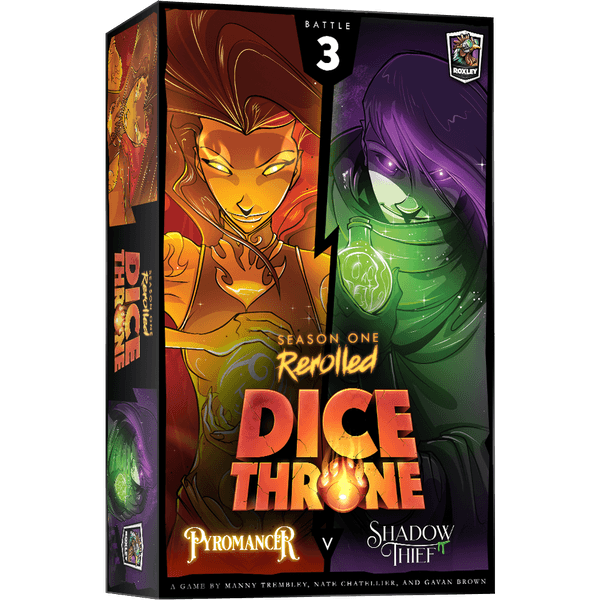 Dice Throne: Season One ReRolled - Pyromancer vs. Shadow Thief | Dragon's Lair Comics and Fantasy Houston TX