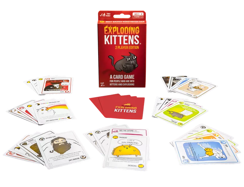 Exploding Kittens 2-Player Edition | Dragon's Lair Comics and Fantasy Houston TX