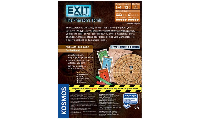 Exit: The Game – The Pharaoh's Tomb | Dragon's Lair Comics and Fantasy Houston TX