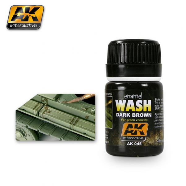 AK Interactive: Dark Brown Wash for Green Vehicles | Dragon's Lair Comics and Fantasy Houston TX