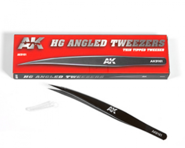 AK-Interactive: HG Angled Tweezers 01 (Thin Tipped) | Dragon's Lair Comics and Fantasy Houston TX