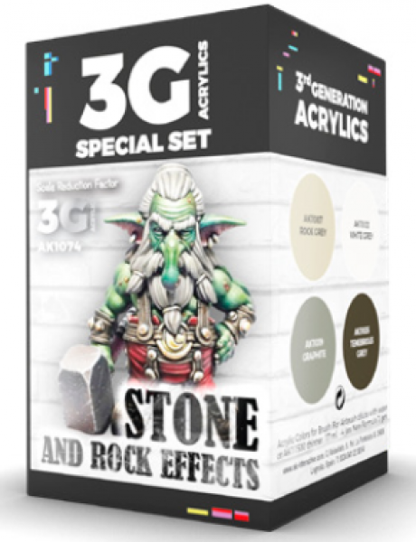 AK-Interactive: 3rd Gen Acrylics - Stone and Rock Effects Set | Dragon's Lair Comics and Fantasy Houston TX