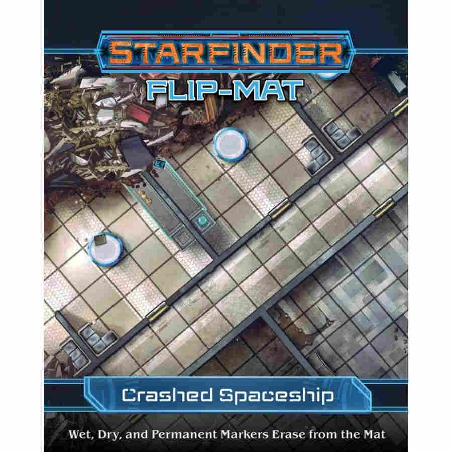 Starfinder: Flip-Mat Crashed Starship | Dragon's Lair Comics and Fantasy Houston TX