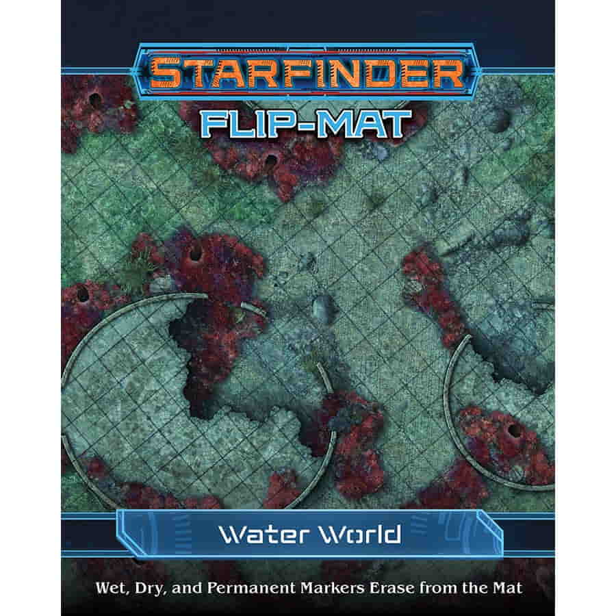 Starfinder Flip-mat Water World | Dragon's Lair Comics and Fantasy Houston TX